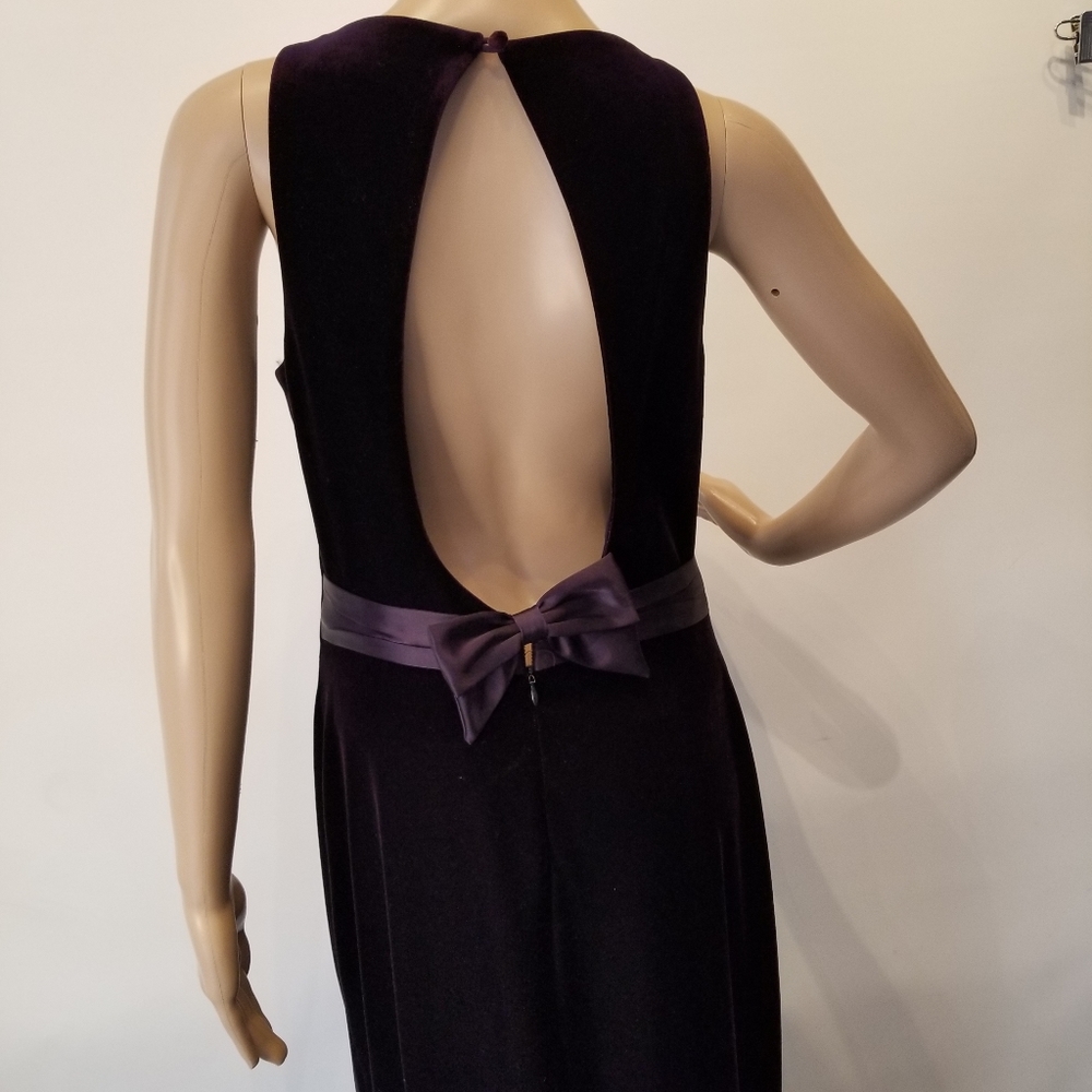 Laundry by Shelli Segal Velvet Dress  12 Low Back